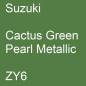 Preview: Suzuki, Cactus Green Pearl Metallic, ZY6.